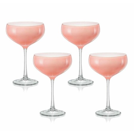 Набор креманок Bohemia Пралине 180мл цвет розовый 40919/180/D5250