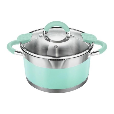 Кастрюля Lara Mint LR02-544 5,7л 24х13см носик, индукционное дно, крышка с бортом