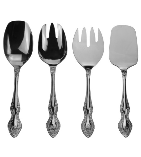 Набор столовых приборов Тройка салатный 4 предмета М3СНР-262