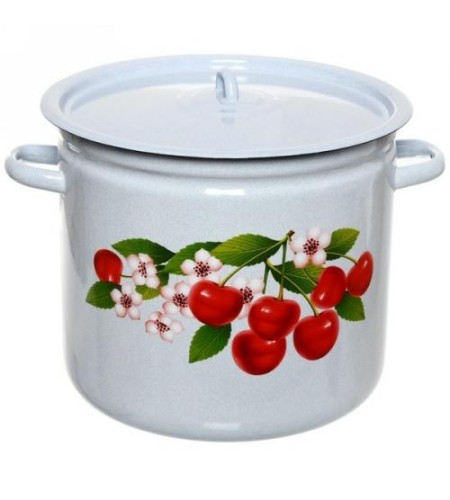 Кастрюля Лысьвенские эмали 12л с рисунком С-1624/4Рб/С-1624П2/4/4/К